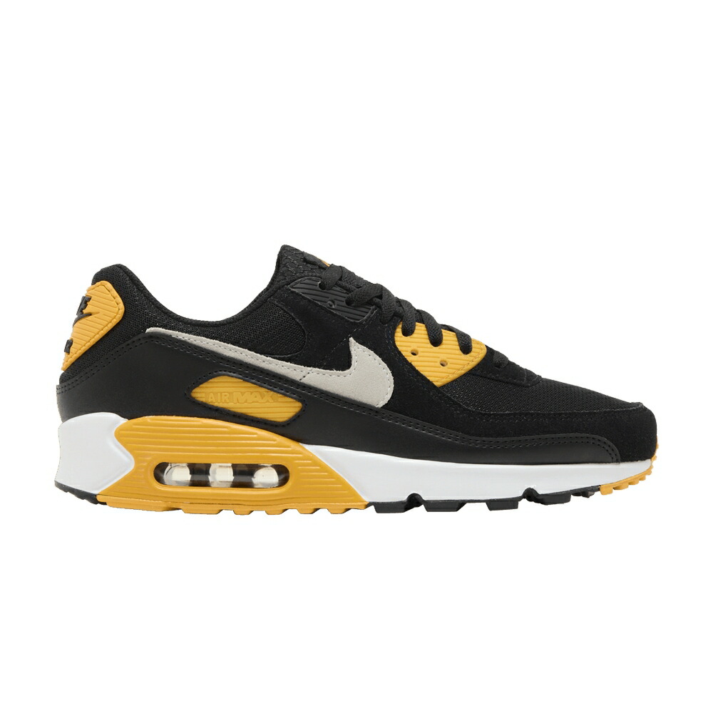 ナイキ マックス 黒色 ブラック ゴールド 白色 ホワイト エアマックス TEELERS スニーカー メンズ NIKE AIR MAX 90 / BLACK UNIVERSITY GOLD WHITE