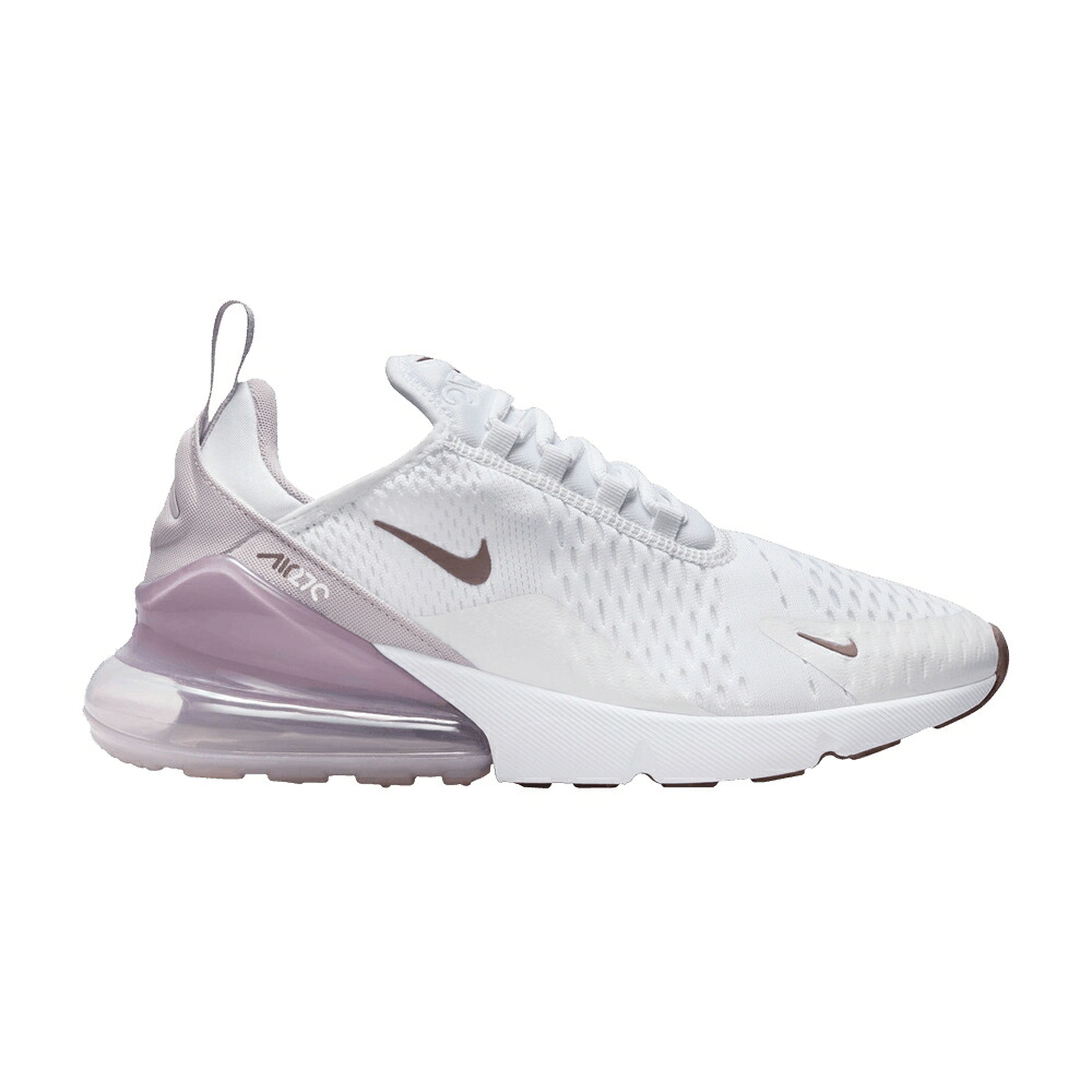 ナイキ マックス プラチナム 白色 ホワイト 黒色 ブラック エアマックス 'WHITE VIOLET' スニーカー レディース NIKE WMNS AIR MAX 270 PLATINUM / WHITE SMOKEY MAUVE BLACK