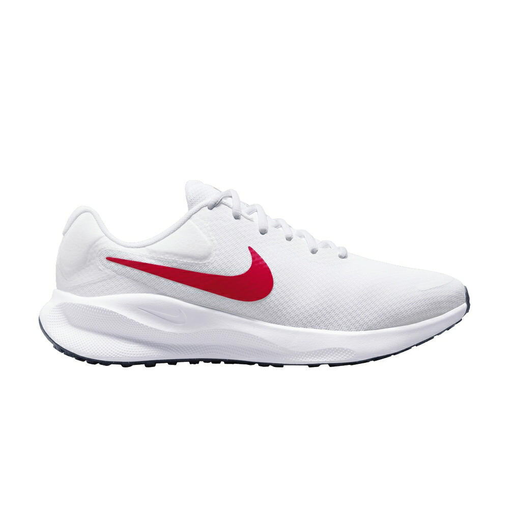 ナイキ レボリューション 白色 ホワイト 紺色 ネイビー WHITE RED スニーカー メンズ NIKE REVOLUTION 7 EXTRA WIDE UNIVERSITY / WHITE MIDNIGHT NAVY UNIVERSITY
