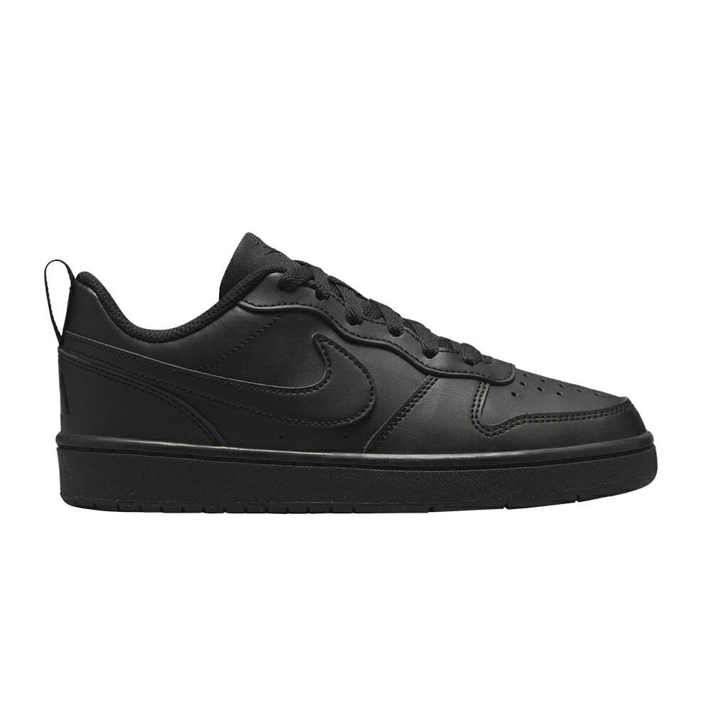 ナイキ コート 黒色 ブラック コートバーロウ 'TRIPLE BLACK' ジュニア キッズ NIKE COURT BOROUGH LOW RECRAFT GS / BLACK BLACK BLACK ベビー マタニティ スニーカー|スニケス
