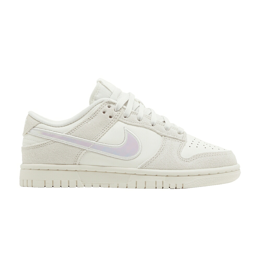 ナイキ ダンク 赤 赤いこと さくら色 ダンクロー \u0027IRIDESCENT SWOOSH\u0027 スニーカー レディース NIKE WMNS DUNK LOW / SAIL SIREN RED HYPER PINK MULTI スニーカー-レディース靴