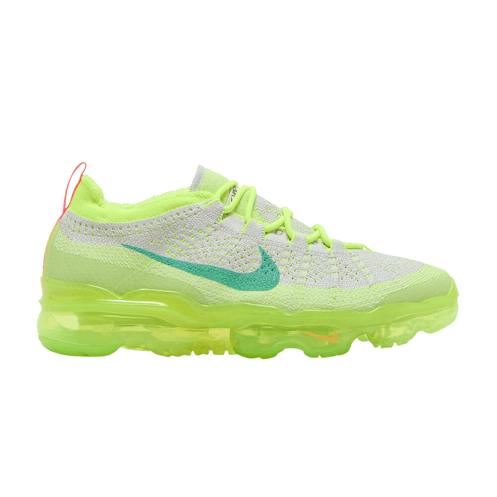 ナイキ 飛球編み物 薄墨色 薄墨色 エアヴェイパーマックス \u0027VAST VOLT\u0027 スニーカー メンズ NIKE AIR VAPORMAX 2023 FLYKNIT GREY / VAST GREY VOLT HOT PUNCH EMERALD