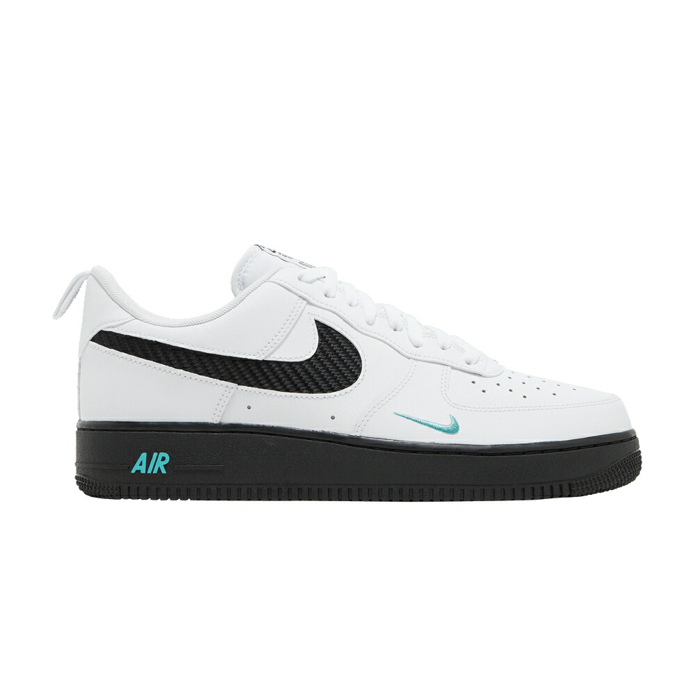 ナイキ 黒いこと 黒いこと 白いこと 白いこと 空軍 \u002707 \u0027WHITE TEAL\u0027 スニーカー メンズ NIKE AIR FORCE 1 BLACK / WHITE BLACK WASHED TEAL WHITE