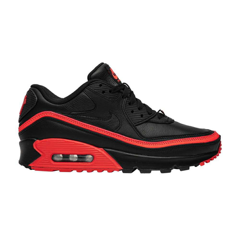 ナイキ アンディフィーテッド マックス 黒いこと 黒いこと 赤 赤いこと エア湖マックス \u0027BLACK RED\u0027 スニーカー メンズ NIKE UNDEFEATED X AIR MAX 90 SOLAR / BLACK SOLAR RED