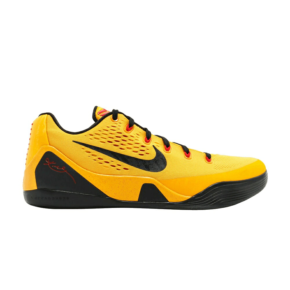 ナイキ コービー ゴールド 黒色 ブラック レーザー 'BRUCE LEE' スニーカー メンズ NIKE KOBE 9 EM XDR / UNIVERSITY GOLD BLACK LASER
