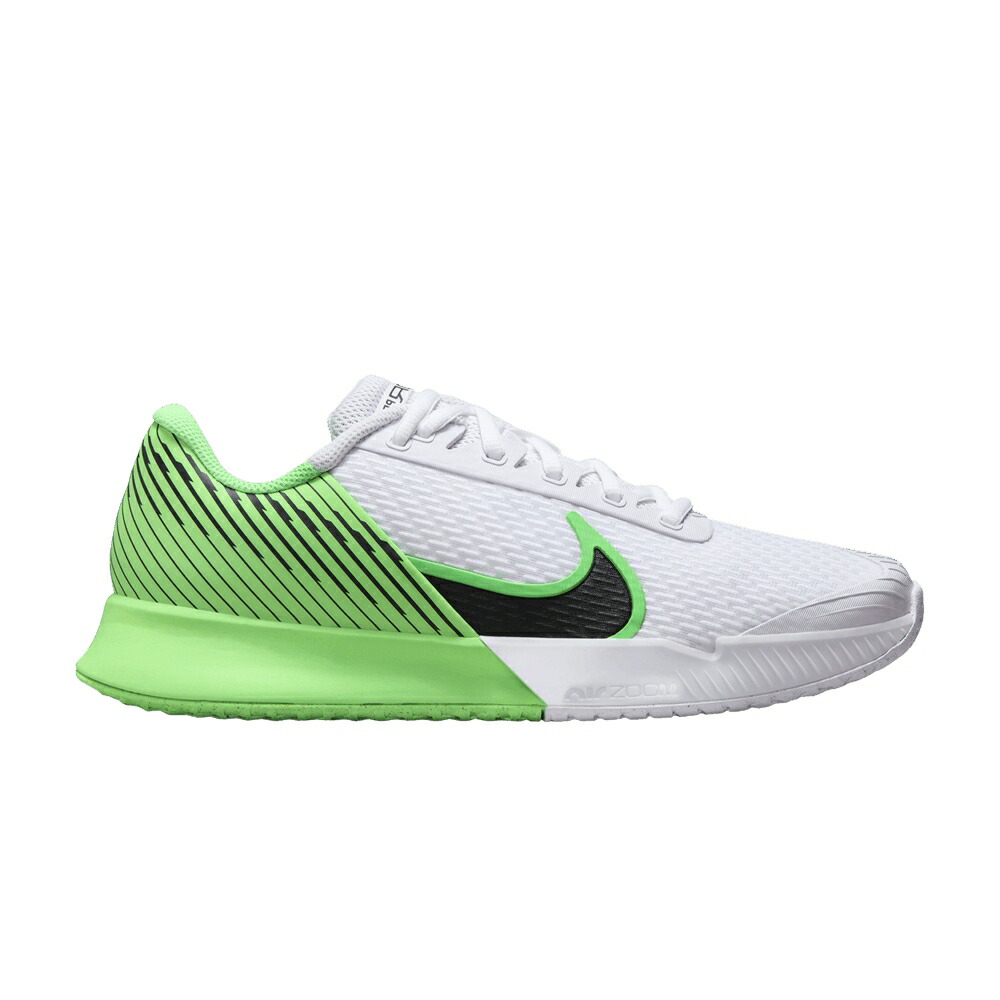ナイキ コート ズーム プロ 白色 ホワイト 緑 グリーン 黒色 ブラック 'WHITE GREEN' スニーカー レディース NIKE WMNS NIKECOURT AIR ZOOM VAPOR PRO 2 HC POISON / WHITE POISON GREEN BLACK