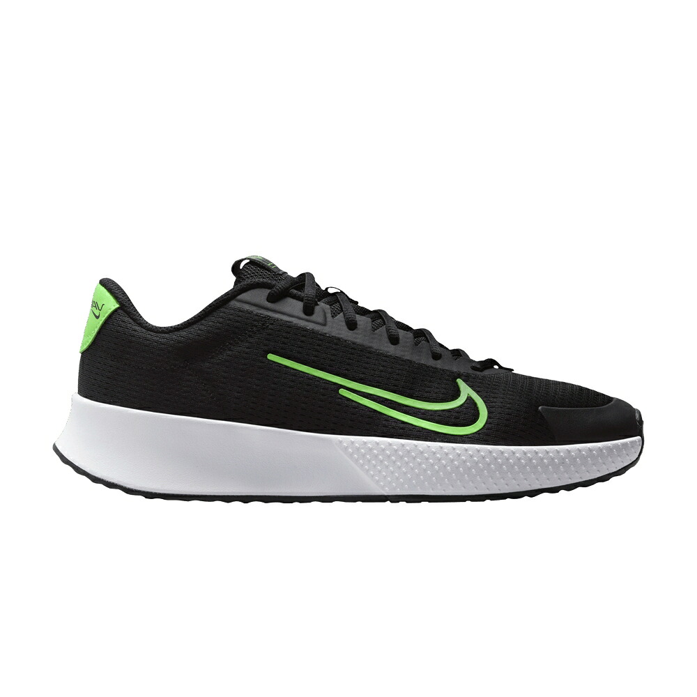 ナイキ コート ライト 黒色 ブラック 白色 ホワイト 緑 グリーン 'BLACK GREEN' スニーカー メンズ NIKE NIKECOURT VAPOR LITE 2 HC POISON / BLACK WHITE POISON GREEN|スニケス