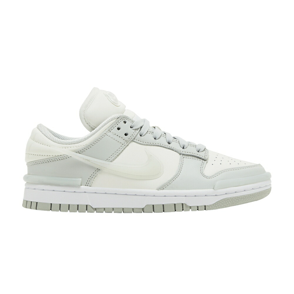 ナイキ ダンク 銀色 シルバー 白色 ホワイト ダンクロー LIGHT SILVER スニーカー レディース NIKE WMNS DUNK LOW TWIST / LIGHT SILVER SAIL WHITE
