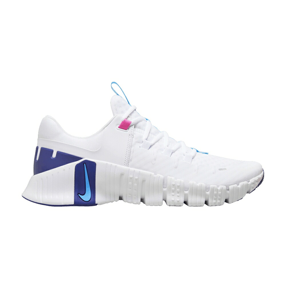 ナイキ 無償性 白いこと 白いこと サクラ色 ディープ \u0027WHITE BLUE\u0027 スニーカー メンズ NIKE FREE METCON 5 AQUARIUS / WHITE FIERCE PINK DEEP ROYAL