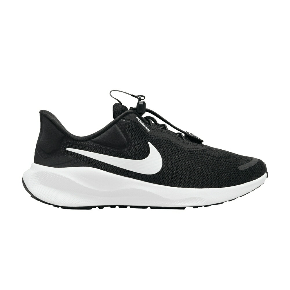 ナイキ レボリューション 黒色 ブラック 白色 ホワイト 'BLACK WHITE' スニーカー レディース NIKE WMNS REVOLUTION 7 EASYON / BLACK WHITE｜スニケス