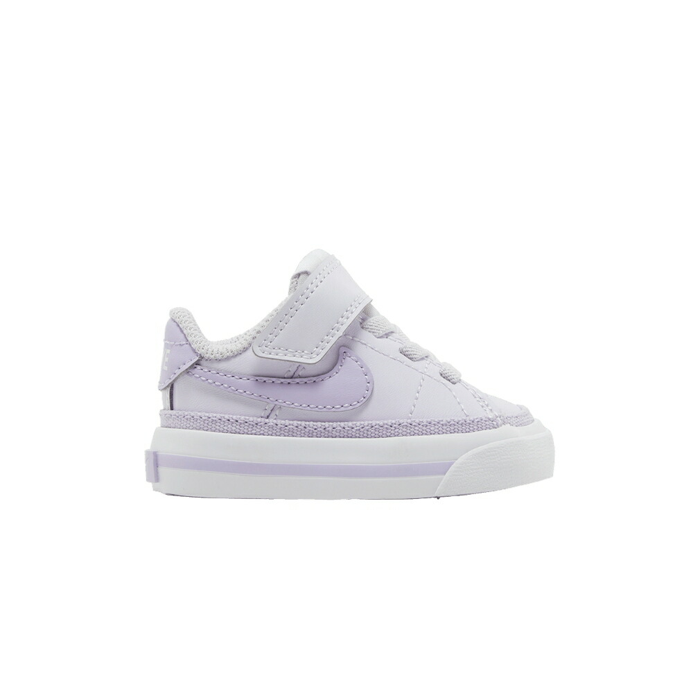 ナイキ コート レガシー 白色 ホワイト 'BARELY GRAPE' ベビー NIKE COURT LEGACY TD / BARELY GRAPE WHITE LILAC BLOOM