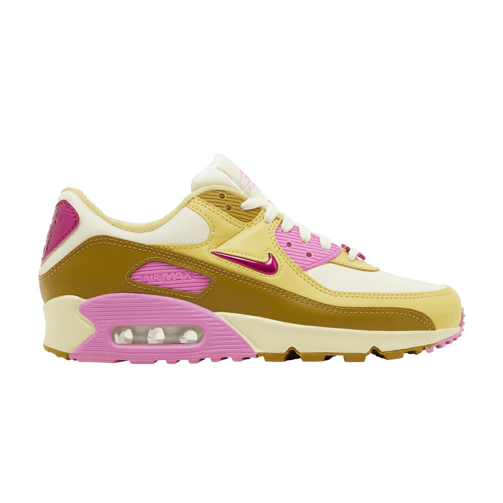 ナイキ マックス ゴールド 大気圏マックス \u0027DANCE PINK\u0027 スニーカー レディース NIKE WMNS AIR MAX 90 SE - BRONZINE / COCONUT MILK SATURN GOLD