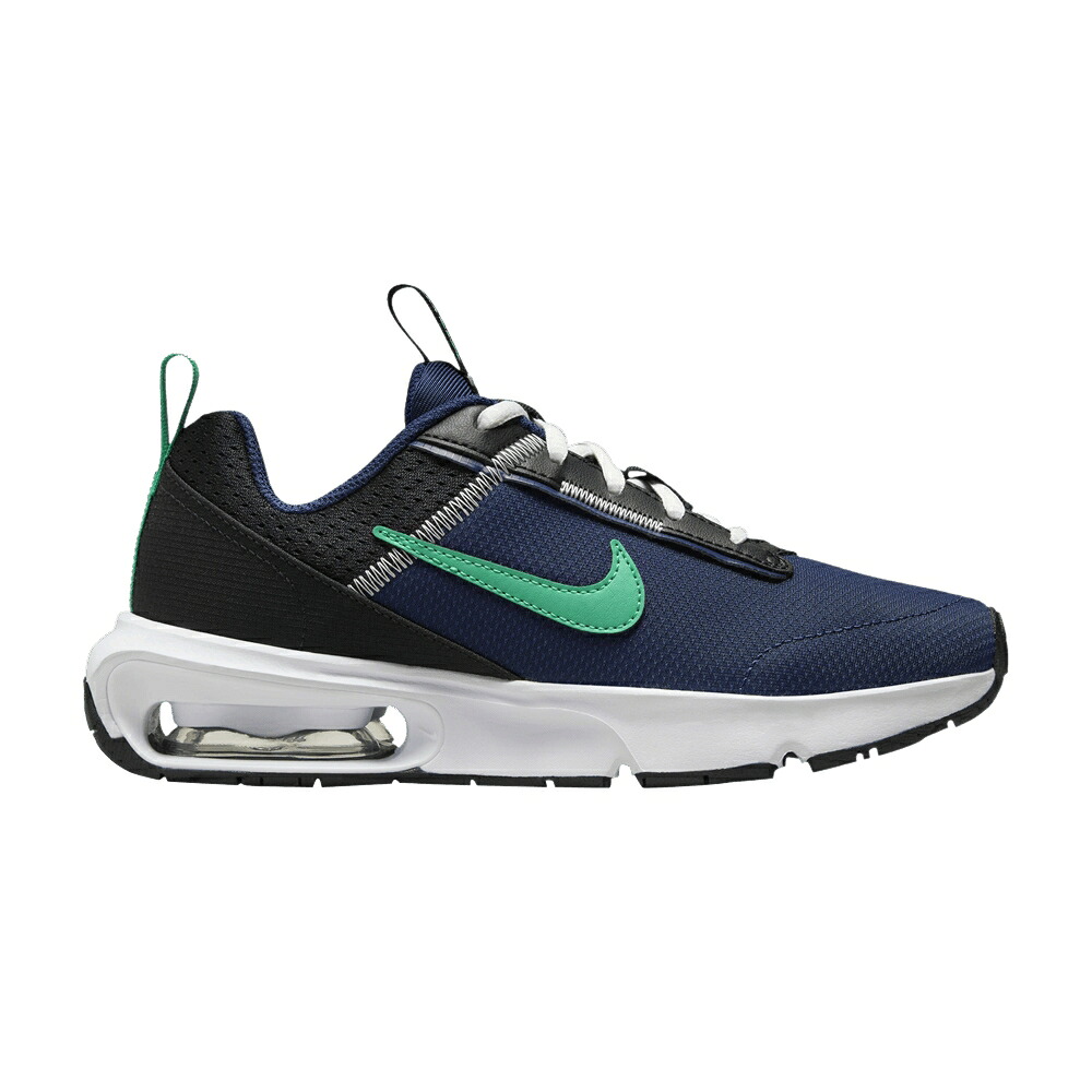 ナイキ マックス 紺色 ネイビー スタジアム 黒色 ブラック 白色 ホワイト エアマックス 'MIDNIGHT GREEN' ジュニア キッズ NIKE AIR MAX INTERLOCK GS NAVY STADIUM / MIDNIGHT NAVY BLACK SUMMIT WHITE ベビー マ