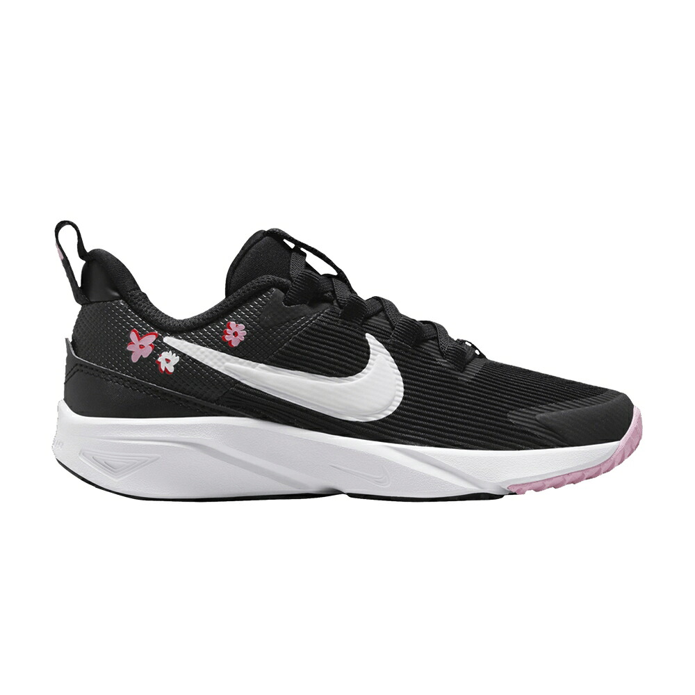 ナイキ 黒いこと 黒いこと サクラ色 ライズ 赤 赤いこと \u0027FLORAL\u0027 お坊っちゃん キッズ NIKE STAR RUNNER 4 NEXT NATURE SE なおなお書き / BLACK PINK RISE PICANTE RED もの言う花 マタニティ スニーカー