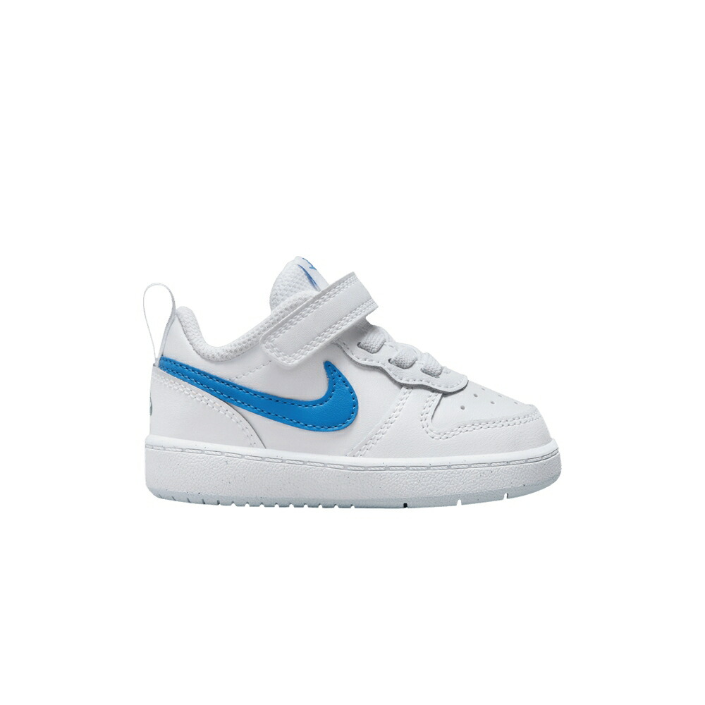 ナイキ コート 白色 ホワイト ピュア プラチナム スタジアム コートバーロウ 'WHITE BLUE' ベビー NIKE COURT BOROUGH LOW 2 TD PHOTO / WHITE PURE PLATINUM STADIUM