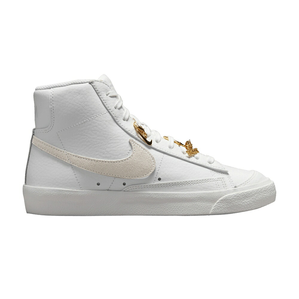 ナイキ ブレイザー ミッド 白色 ホワイト ゴールド '77 'BLING' スニーカー レディース NIKE WMNS BLAZER MID / WHITE METALLIC GOLD SUMMIT WHITE｜スニケス