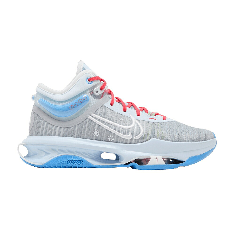 ナイキ ズーム 灰色 グレー 青色 ブルー 'CHRISTMAS' スニーカー メンズ NIKE AIR ZOOM GT JUMP 2 / WOLF GREY BLUE TINT UNIVERSITY