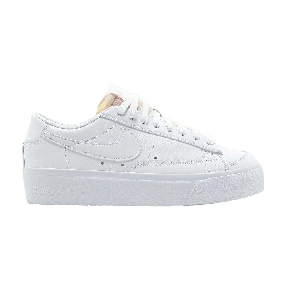 ナイキ ブレイザー 白色 ホワイト 黒色 ブラック TRIPLE WHITE スニーカー レディース NIKE WMNS BLAZER LOW PLATFORM / WHITE WHITE BLACK WHITE