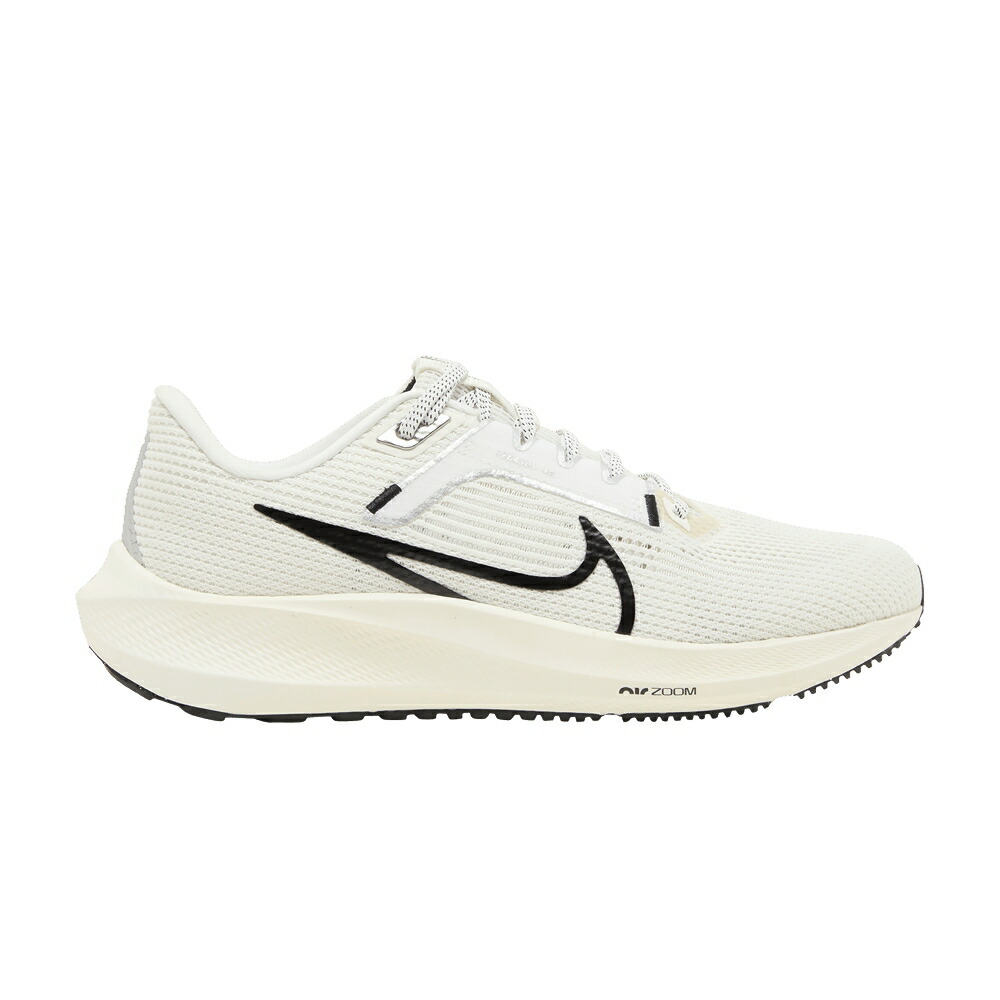 ナイキ 望遠レンズ ペガサス 白いこと 白いこと 黒いこと 黒いこと 望遠レンズペガサス \u0027SAIL BLACK\u0027 スニーカー レディース NIKE WMNS AIR ZOOM PEGASUS 40 / SAIL COCONUT MILK WHITE BLACK