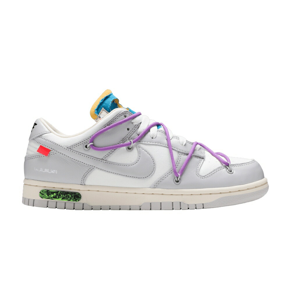 ナイキ オフホワイト ダンク 灰色 グレー ダンクロー LOT 50 スニーカー メンズ NIKE OFF-WHITE X DUNK LOW 47 OF / SAIL NEUTRAL GREY