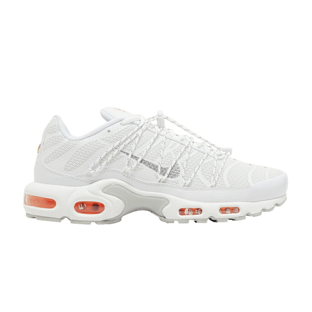 ナイキ マックス 白色 ホワイト 橙 オレンジ ピュア エアマックスプラス 'WHITE ORANGE' スニーカー メンズ NIKE AIR MAX PLUS UTILITY SAFETY / WHITE SAFETY ORANGE PURE|スニケス