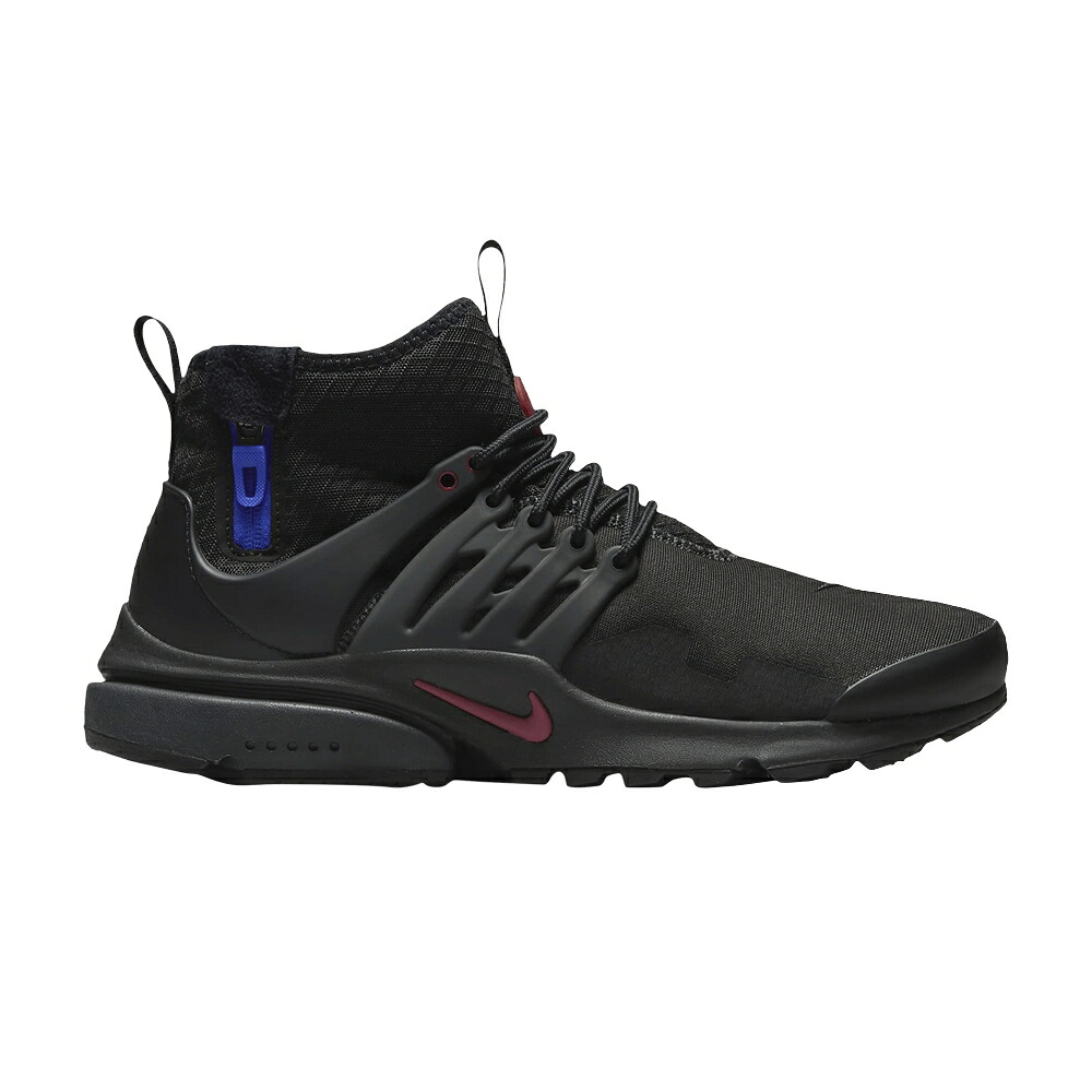 ナイキ プレスト ミッド 黒色 ブラック 青色 ブルー チーム エア 'DARTH VADER' スニーカー メンズ NIKE AIR PRESTO MID UTILITY / BLACK ANTHRACITE RACER BLUE TEAM｜スニケス