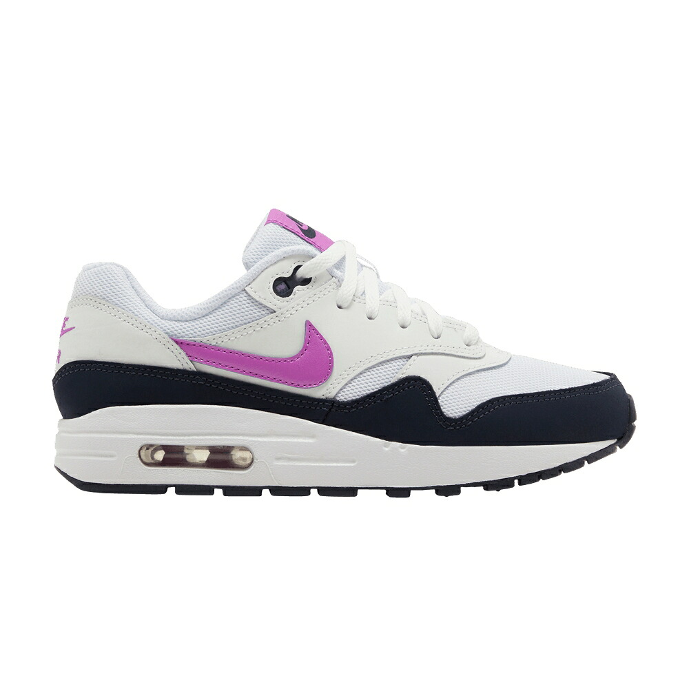 ナイキ マックス 白いこと 白いこと エア湖マックス \u0027FUCHSIA DREAM\u0027 お坊っちゃん キッズ NIKE AIR MAX 1 GS / WHITE DARK OBSIDIAN FUCHSIA もの言う花 マタニティ スニーカー