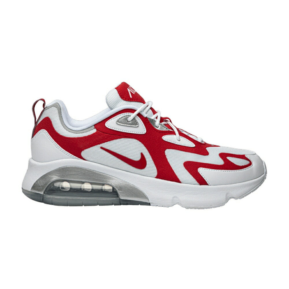 ナイキ マックス 白色 ホワイト 赤 レッド エアマックス UNIVERSITY RED スニーカー メンズ NIKE AIR MAX 200 / WHITE UNIVERSITY RED METALLIC
