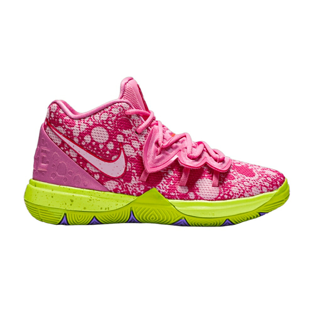 ナイキ 海綿体シリング カイリー サクラ色 赤 赤いこと \u0027PATRICK\u0027 お坊っちゃん キッズ NIKE SPONGEBOB SQUAREPANTS X KYRIE 5 なおなお書き / LOTUS PINK UNIVERSITY RED もの言う花 マタニティ スニーカー