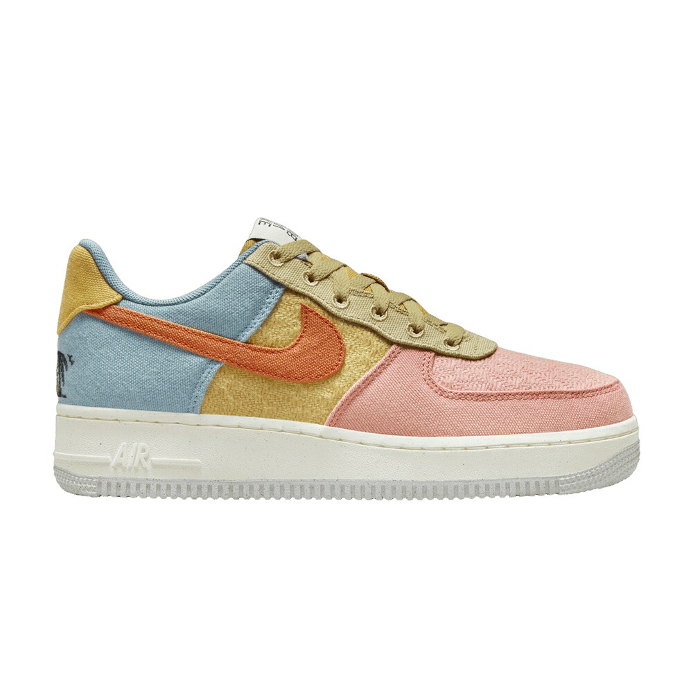 ナイキ ゴールド カリー エアフォース 07 UN CLUB スニーカー レディース NIKE WMNS AIR FORCE 1 SE NEXT NATURE / SUN GOLD HOT CURRY