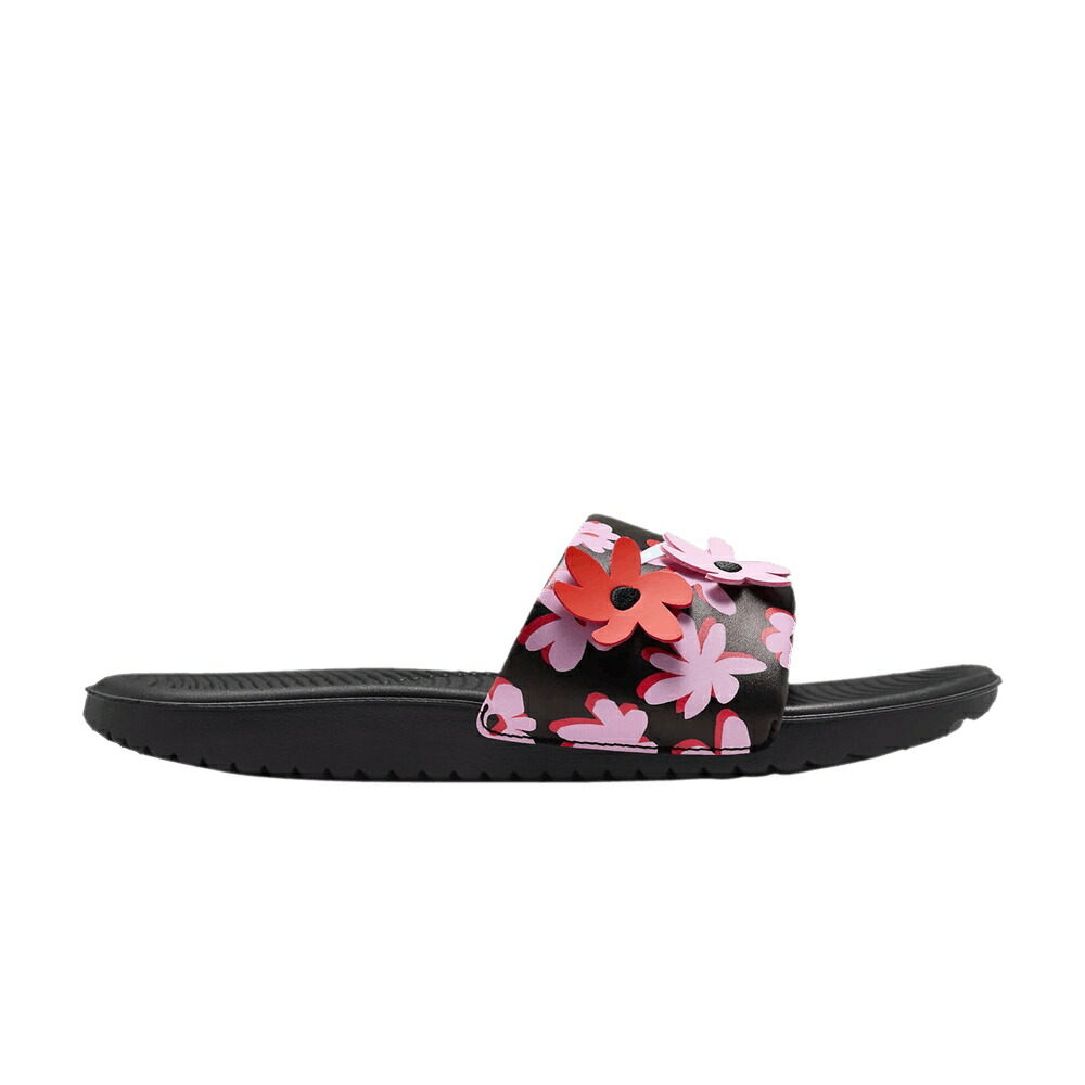 ナイキ サンダル 黒いこと 黒いこと さくら色 ライズ 赤 赤いこと \u0027FLORAL\u0027 お坊っちゃん キッズ NIKE KAWA SE SLIDE GS / BLACK PINK RISE PICANTE RED もの言う花 マタニティ スニーカー