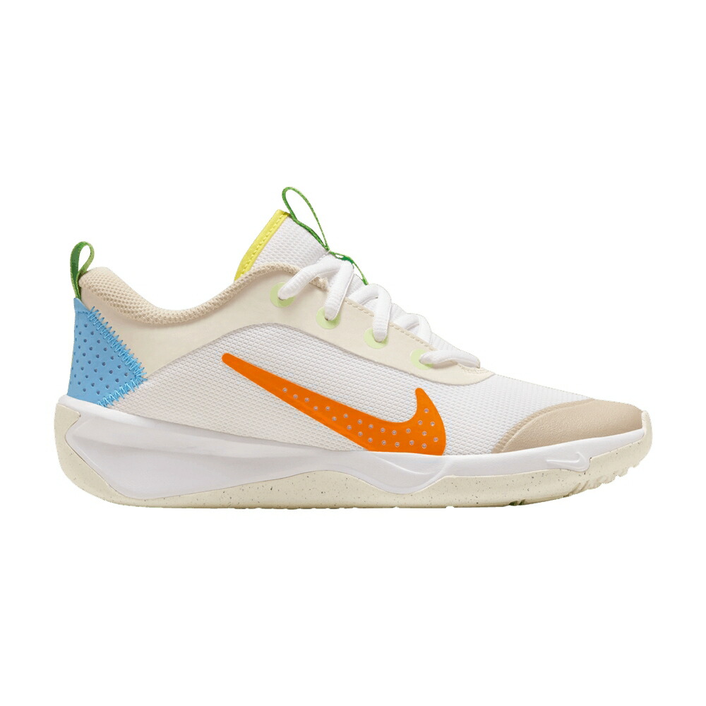 ナイキ 白いこと 白いこと 青み 青色 \u0027PLAY FREELY\u0027 お坊っちゃん キッズ NIKE OMNI MULTI-COURT GS / SAIL WHITE WHITE ROYAL BLUE もの言う花 マタニティ スニーカー