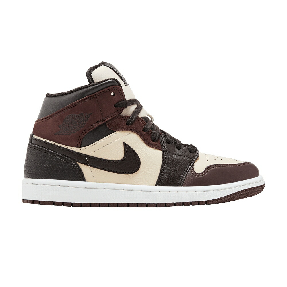 ナイキ ミッド 赤銅色 赤銅色 エアジョーダン \u0027PARIS YMCA\u0027 スニーカー メンズ AIR JORDAN AIR JORDAN 1 MID SE / VELVET BROWN EARTH SANDDRIFT