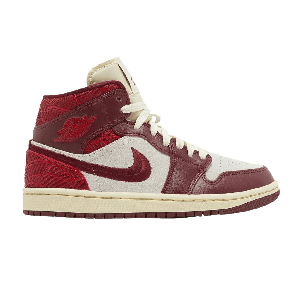 ナイキ ミッド 野球クラブ 赤 赤いこと エアジョーダン \u0027LIFT UP\u0027 スニーカー レディース AIR JORDAN WMNS AIR JORDAN 1 MID SE / TEAM RED UNIVERSITY RED SAIL