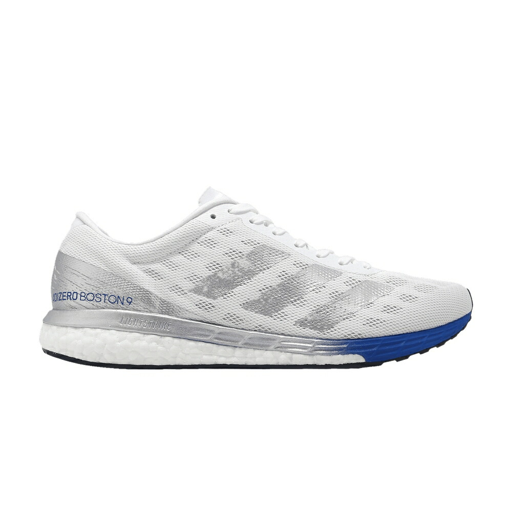 アディダス アディゼロ ボストン 白色 ホワイト 銀色 シルバー ILVER BLUE スニーカー メンズ ADIDAS ADIZERO BOSTON 9 METALLIC ROYAL / FOOTWEAR WHITE SILVER METALLIC