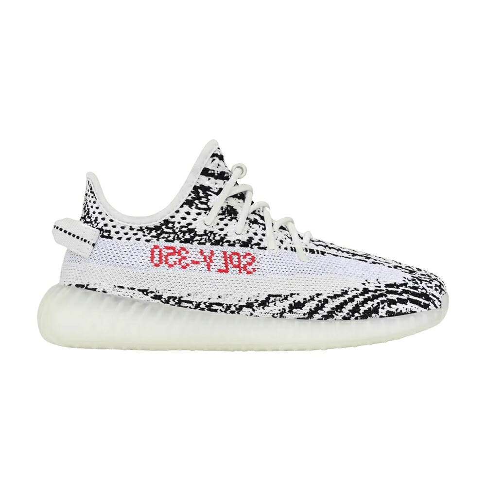 アディダス ブースト 白色 ホワイト コア 黒色 ブラック 赤 レッド 'ZEBRA' スニーカー メンズ ADIDAS YEEZY BOOST 350 V2 KIDS 2024 / WHITE CORE BLACK RED