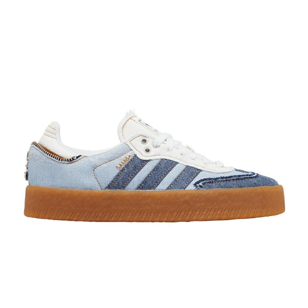 アディダス 白色 ホワイト DENIM スニーカー レディース ADIDAS ATMOS X WMNS SAMBAE / CLOUD WHITE MESA GUM