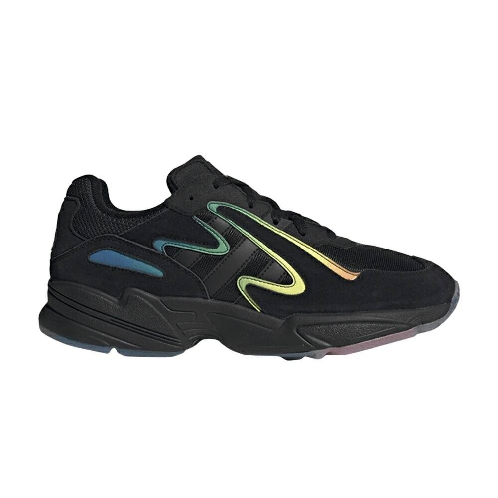 アディダス 黒色 ブラック 赤 レッド 緑 グリーン 紫 パープル CHASM スニーカー メンズ ADIDAS YUNG 96 / BLACK RED GREEN PURPLE