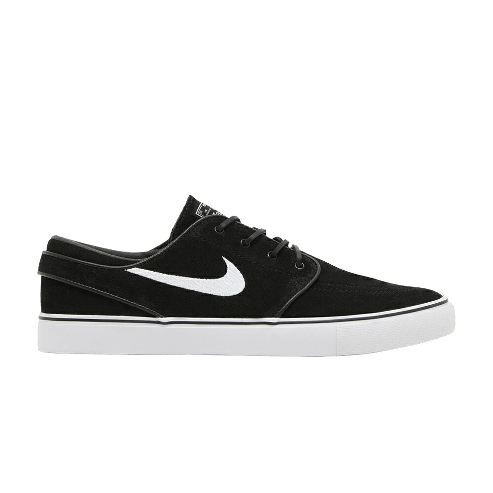 ナイキ 望遠レンズ エスビー 黒いこと 黒いこと 白いこと 白いこと JANOSKI+ \u0027BLACK WHITE\u0027 スニーカー メンズ NIKE ZOOM STEFAN SB / BLACK WHITE BLACK WHITE GUM 靴-スニーカー