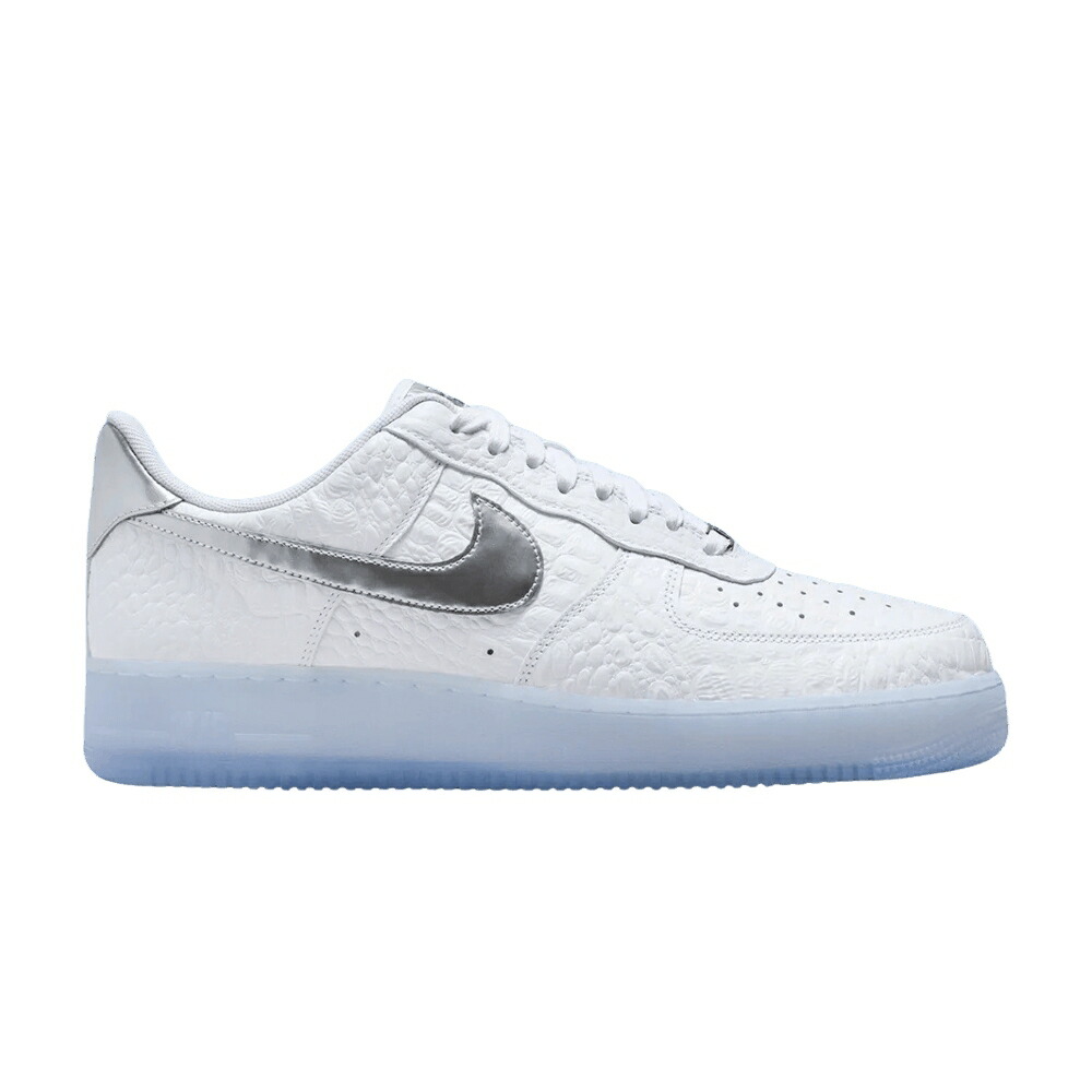 ナイキ 白色 ホワイト 青色 ブルー ピュア プラチナム エアフォース 'WHITE CROC' スニーカー メンズ NIKE AIR FORCE 1 LOW / WHITE BLUE TINT PURE PLATINUM