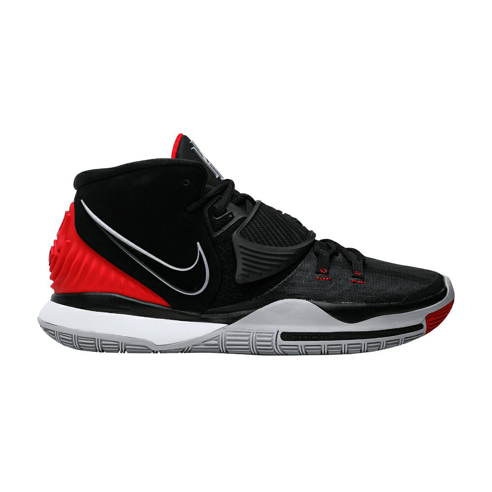 ナイキ カイリー 黒いこと 黒いこと 赤 赤いこと 白いこと 白いこと \u0027BRED\u0027 スニーカー メンズ NIKE KYRIE 6 / BLACK BLACK UNIVERSITY RED WHITE