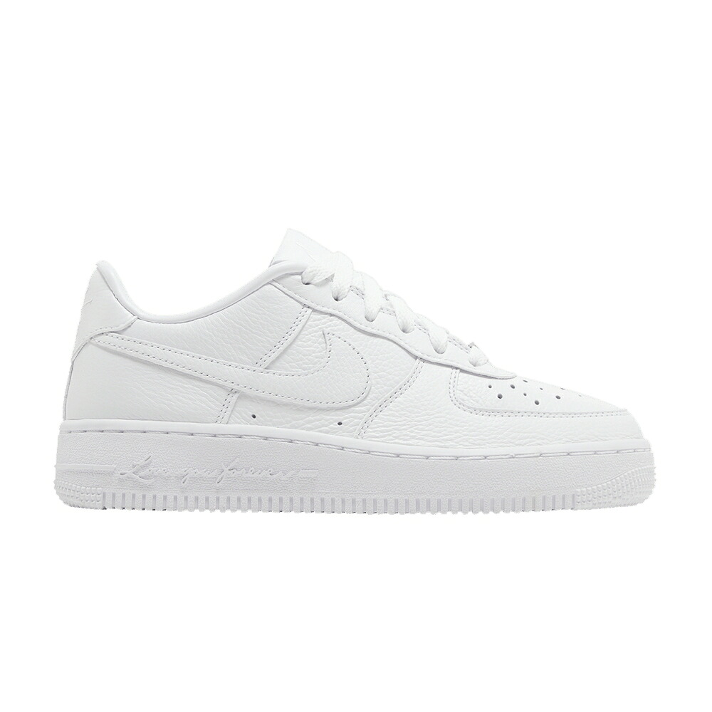 ナイキ 白いこと 白いこと 空軍 \u0027CERTIFIED BOY\u0027 お坊っちゃん キッズ NIKE NOCTA X AIR FORCE 1 LOW GS LOVER / WHITE WHITE COBALT TINT WHITE もの言う花 マタニティ スニーカー