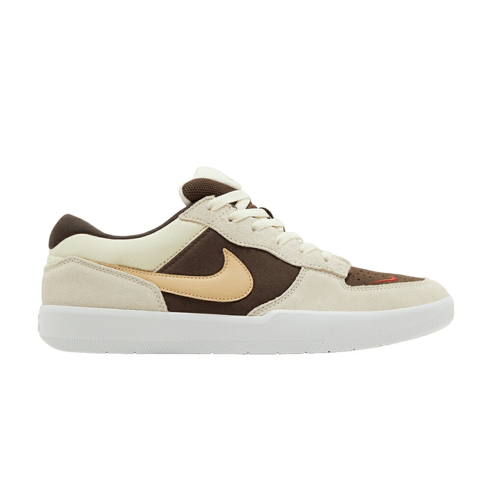 ナイキ エスビー 茶色 ブラウン 白色 ホワイト ESAME BROWN スニーカー メンズ NIKE FORCE 58 SB BAROQUE / BAROQUE BROWN SESAME WHITE