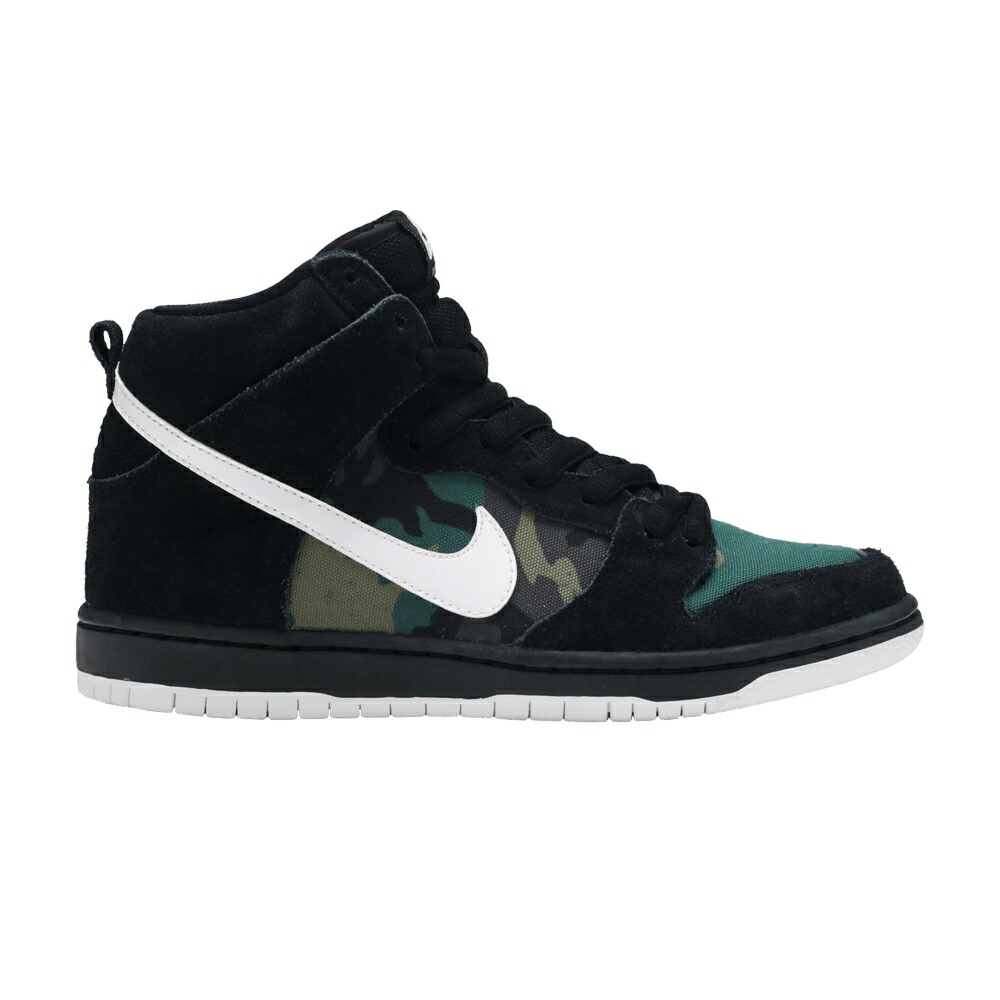 ナイキ ダンク ハイ エスビー 黒色 ブラック 茶色 ブラウン 白色 ホワイト ダンクハイ CAMO スニーカー メンズ NIKE DUNK HIGH SB / BLACK IGUANA BAROQUE BROWN WHITE
