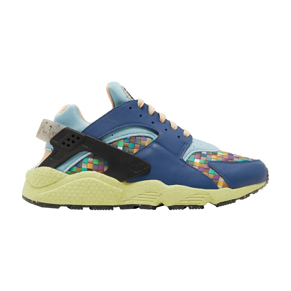 ナイキ ハラチ プレミアム 紺色 ネイビー 青色 ブルー 白色 ホワイト 'MULTICOLOR WOVEN' スニーカー メンズ NIKE AIR HUARACHE CRATER PREMIUM 'MULTI-COLOR / MYSTIC NAVY WORN BLUE WHITE ONYX