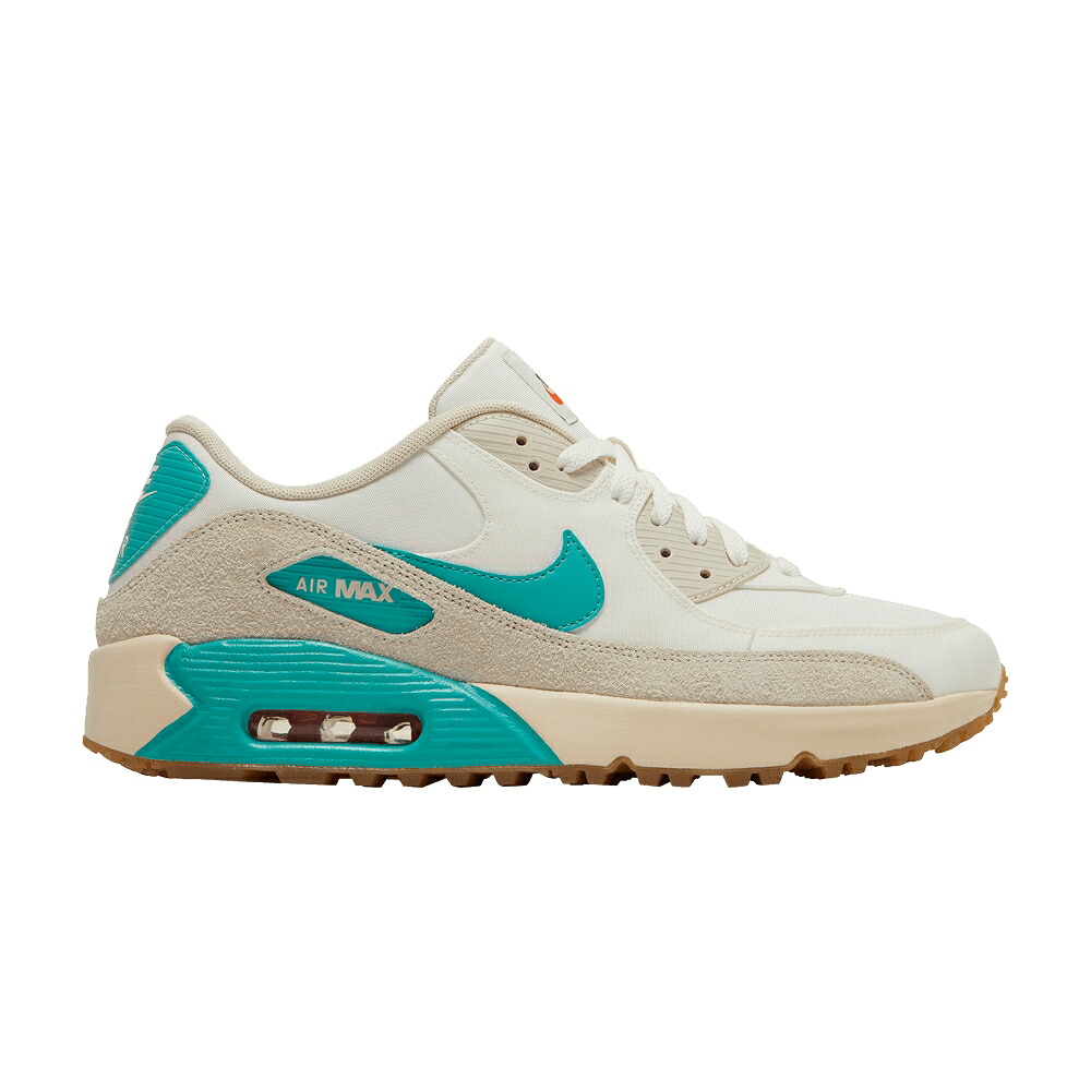 ナイキ マックス ゴルフ パール 白いこと 白いこと 大気圏マックス \u0027WASHED TEAL\u0027 スニーカー メンズ NIKE AIR MAX 90 GOLF / SAIL PEARL WHITE LIGHT OREWOOD