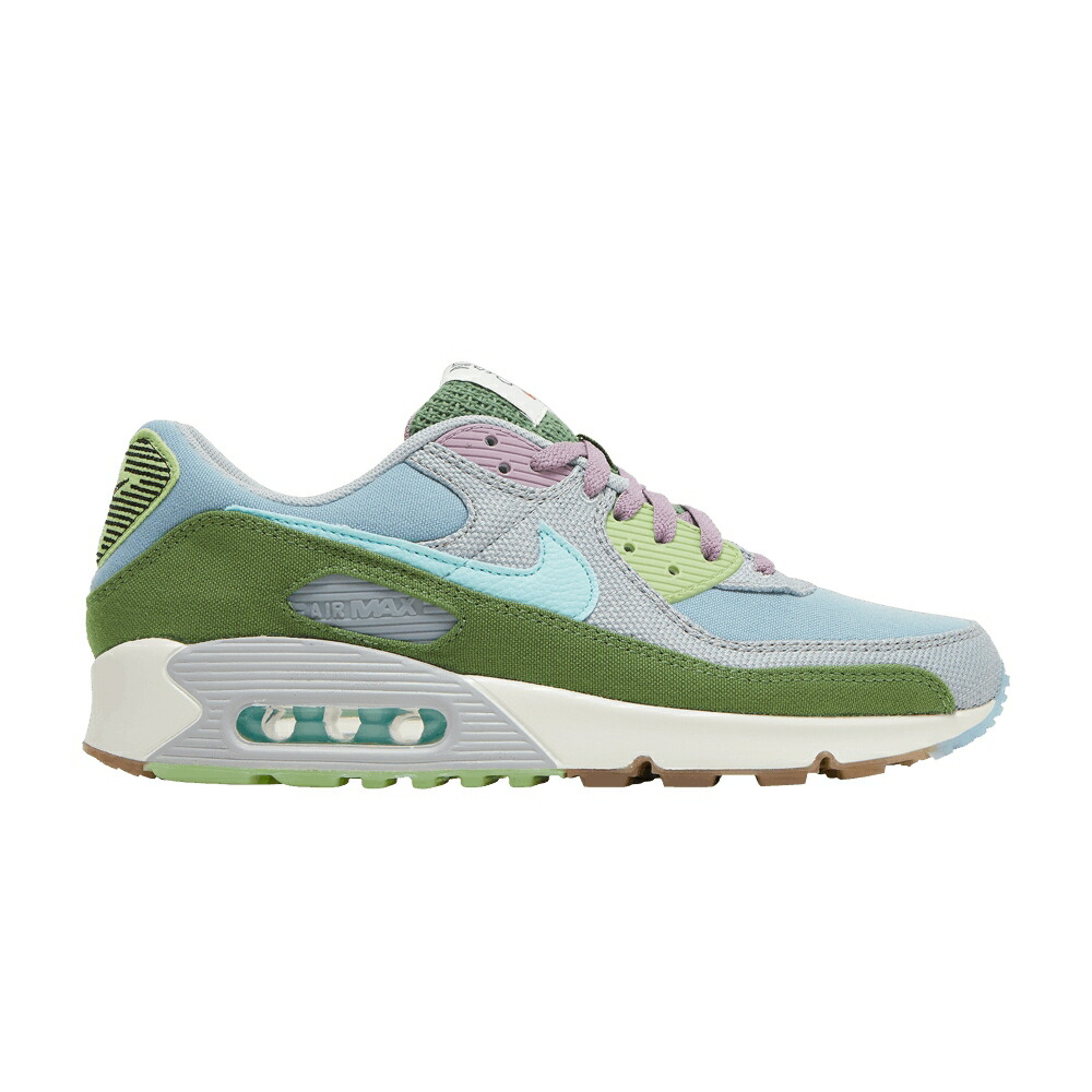 ナイキ マックス クラブ 青色 ブルー 灰色 グレー エアマックス 'SUN TREELINE' スニーカー メンズ NIKE AIR MAX 90 SE CLUB - WORN BLUE / WORN BLUE WOLF GREY TREELINE