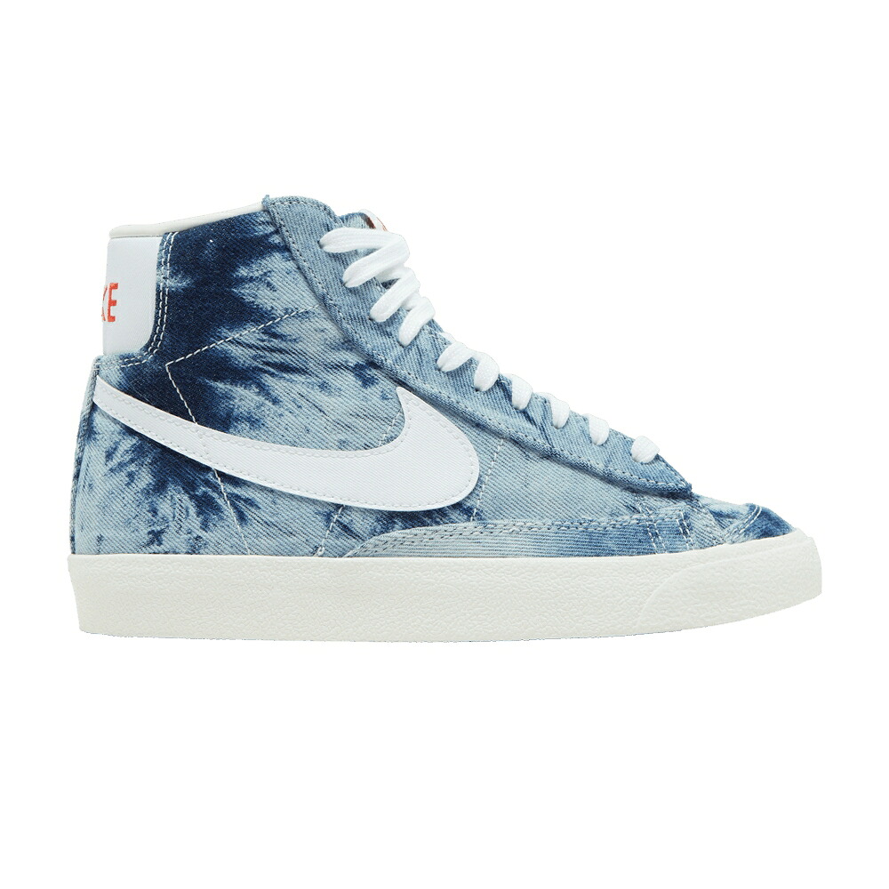 ナイキ ブレイザー ミッド 赤 赤いこと \u002777 \u0027WASHED DENIM\u0027 スニーカー レディース NIKE WMNS BLAZER MID / MULTI COLOR SAIL HABANERO RED