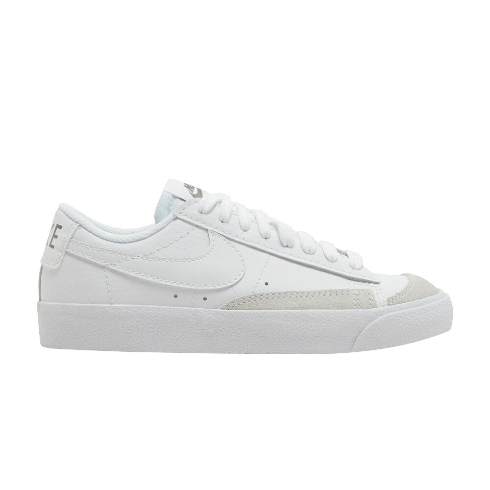 ナイキ ブレイザー 白いこと 白いこと 佇まい \u002777 \u0027WHITE PEWTER\u0027 お坊っちゃん キッズ NIKE BLAZER LOW GS FLAT / WHITE FLAT PEWTER AURA CLEAR もの言う花 マタニティ スニーカー