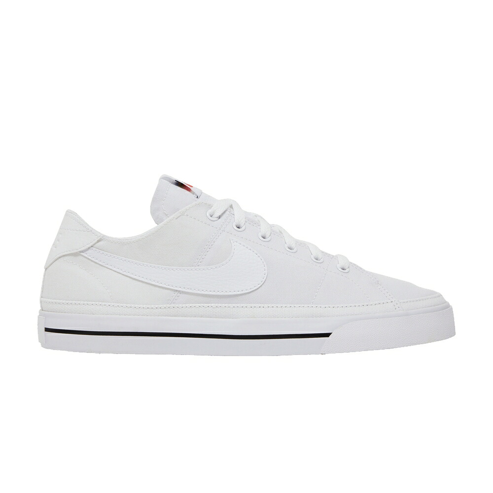 ナイキ 厚地の外套 レガシー 白いこと 白いこと 黒いこと 黒いこと \u0027WHITE\u0027 スニーカー メンズ NIKE COURT LEGACY CANVAS / WHITE WHITE BLACK